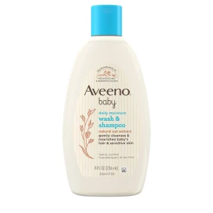 Aveeno Baby Daily Moisture Wash & Shampoo 236ml