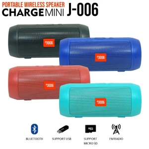 Bluetooth Speaker J-006 with FM Radio Big Bass Speaker