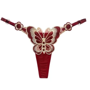 Butterfly Underwear Lace Thong