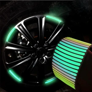 Generic Car Motorcycle Wheel Hub Reflective Safety Strips