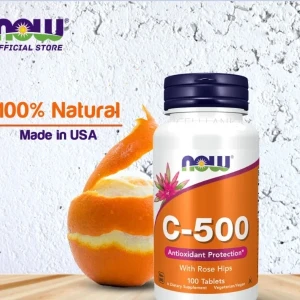 NOW Supplements Vitamin C 500mg Rose Hips