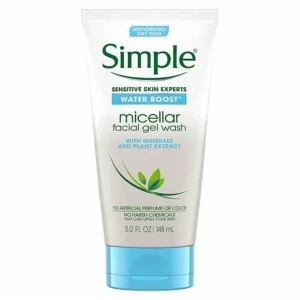 Simple Water Boost Micellar Facial Gel Wash Hydrating Cleanser