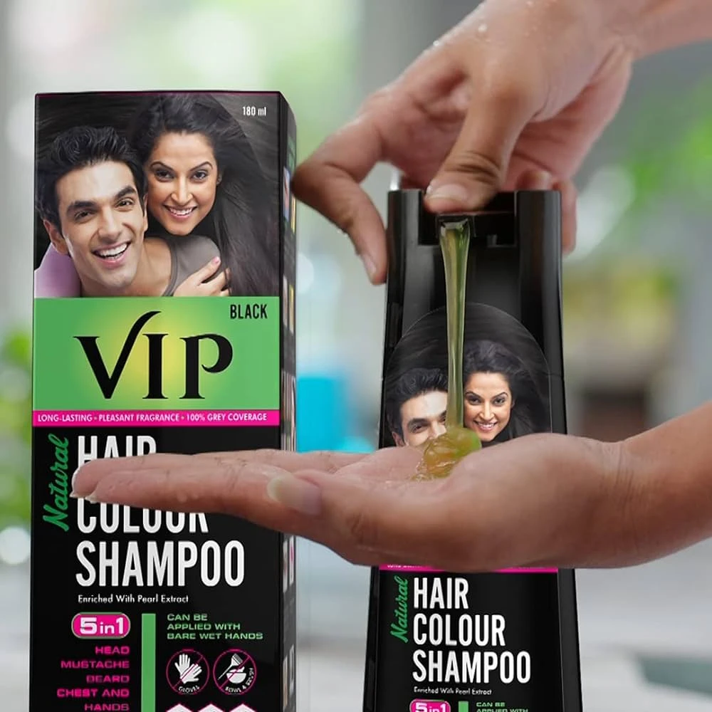 VIP 3 in 1 Hair Color Shampoo Ammonia Free - image 4