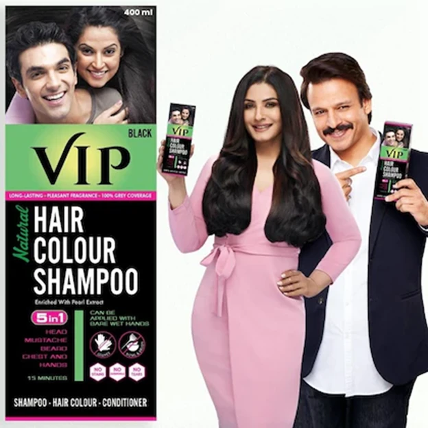 VIP 3 in 1 Hair Color Shampoo Ammonia Free - image 2