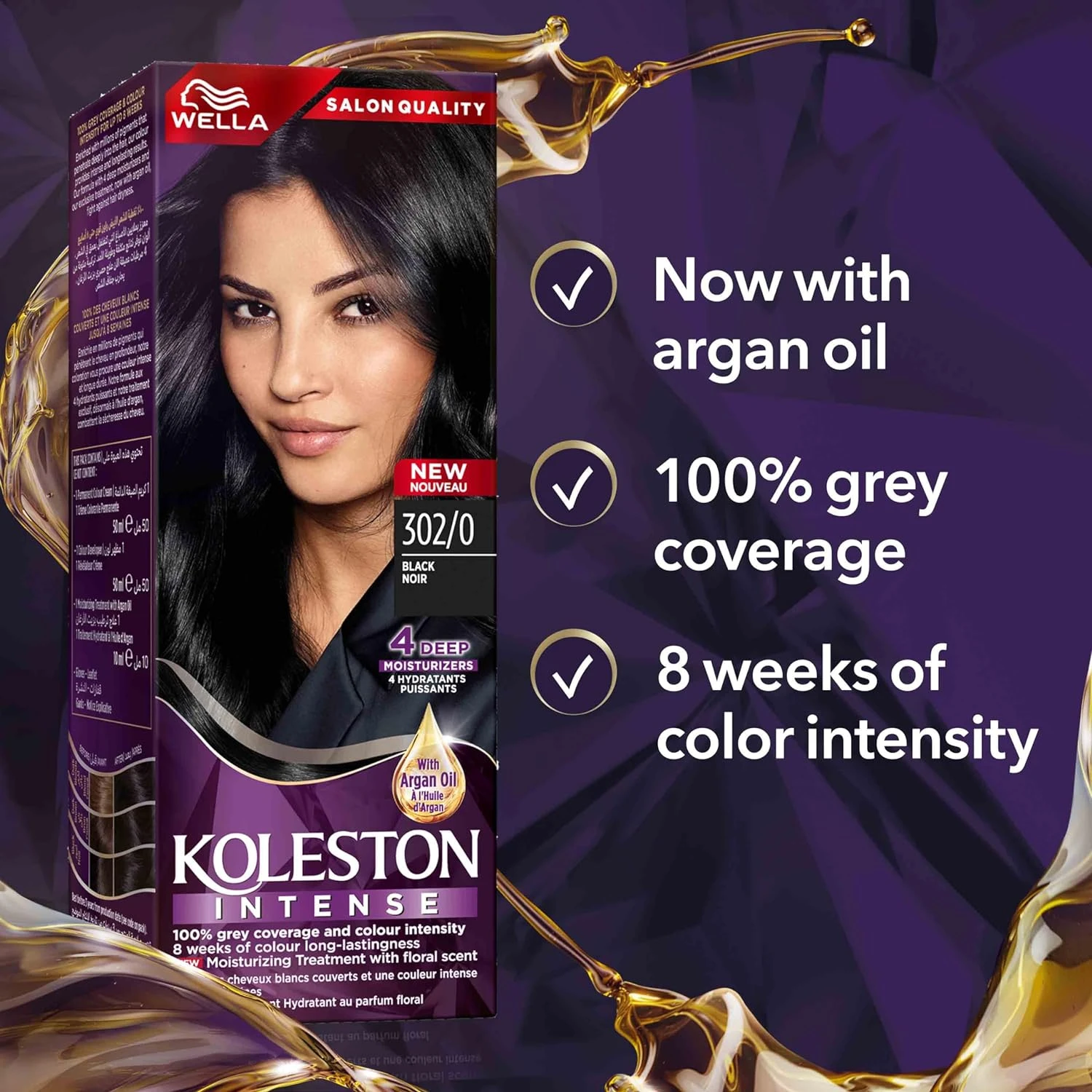 Wella Koleston Intense Hair Color 302/0 Black - image 2