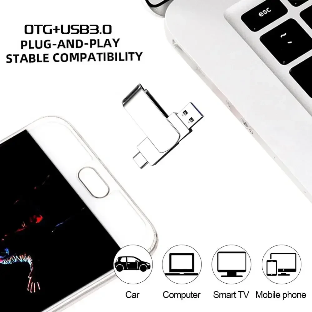 128GB MI 2 IN 1 USB 3.0 Flash Drive - High-Speed Pen - image 4