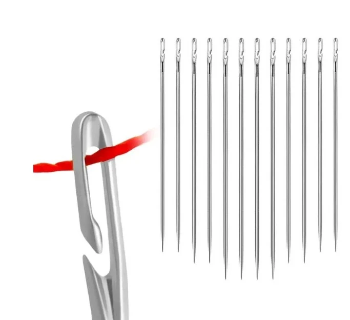 Generic 12Pcs Side Hole Blind Self Threading Needles - image 2