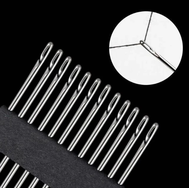 Generic 12Pcs Side Hole Blind Self Threading Needles - image 5