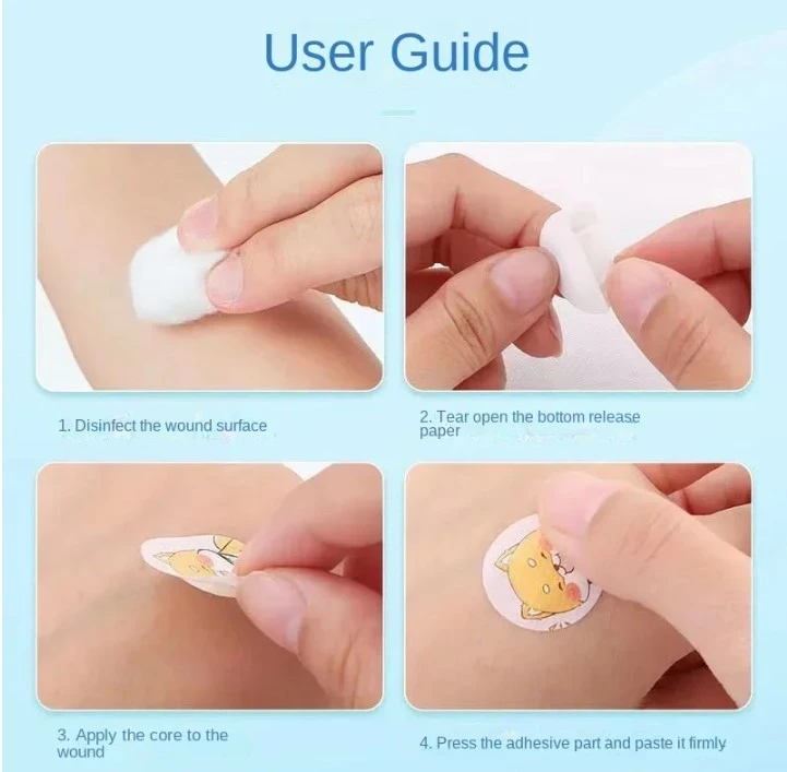 20 pcs Kids Children girls teen Round Band Aid - image 4