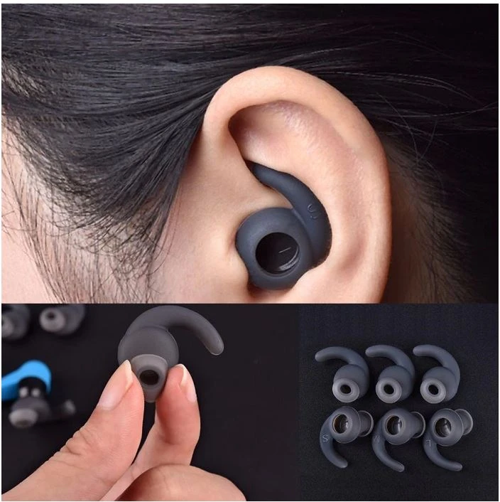 Generic Silicone Ear Pads Ear Tips for Earphone (3 Pairs) - image 1