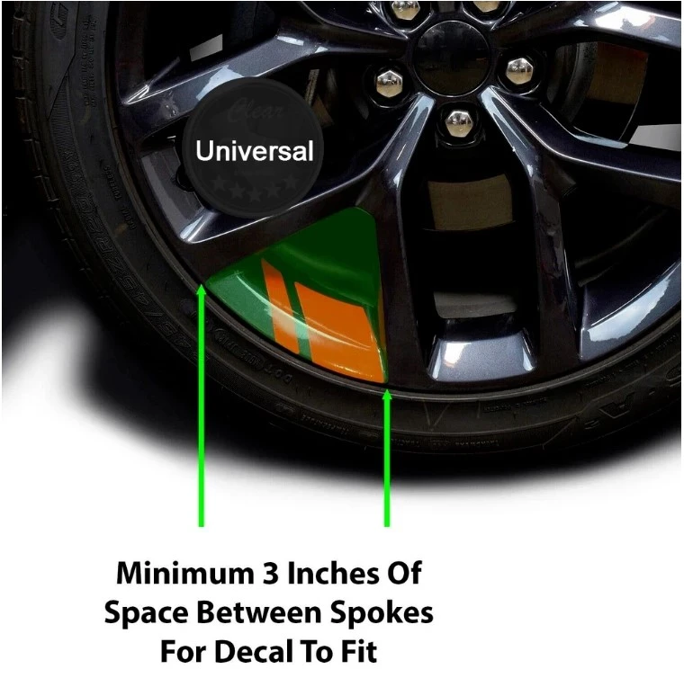 4Pcs Car Sticker Reflective Car Wheel Rim Vinyl Stickers - image 5