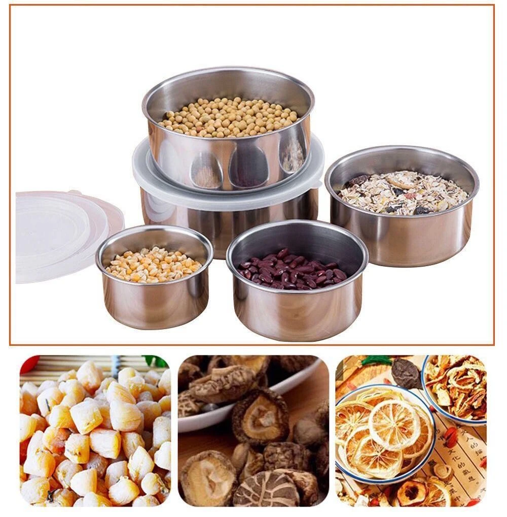 5 Pcs Multifunctional Stainless Steel Protect Fresh Box - image 6