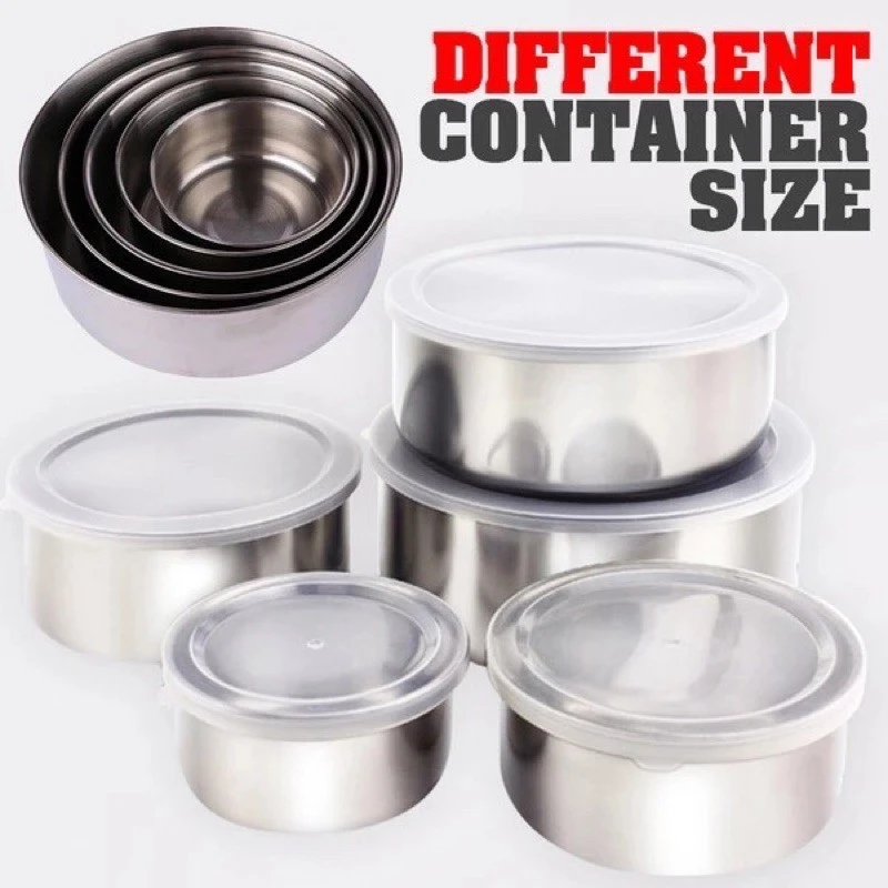5 Pcs Multifunctional Stainless Steel Protect Fresh Box - image 7