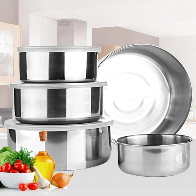 5 Pcs Multifunctional Stainless Steel Protect Fresh Box - image 13