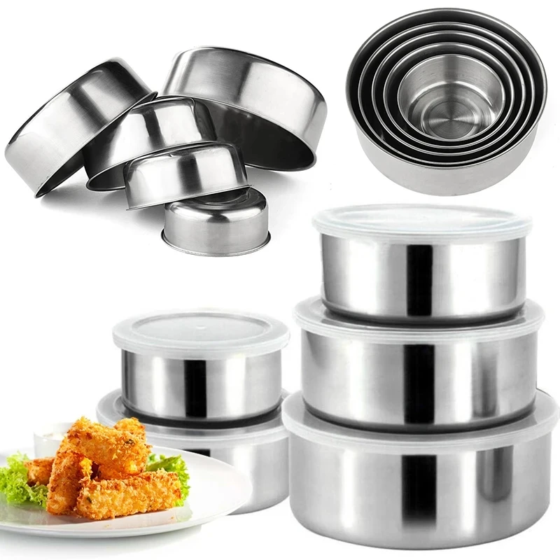 5 Pcs Multifunctional Stainless Steel Protect Fresh Box - image 14