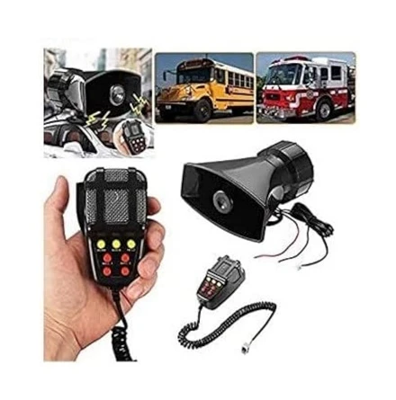 AUTO 7 Tone Horn Police Siren, Loudspeaker Grill 12V - image 5