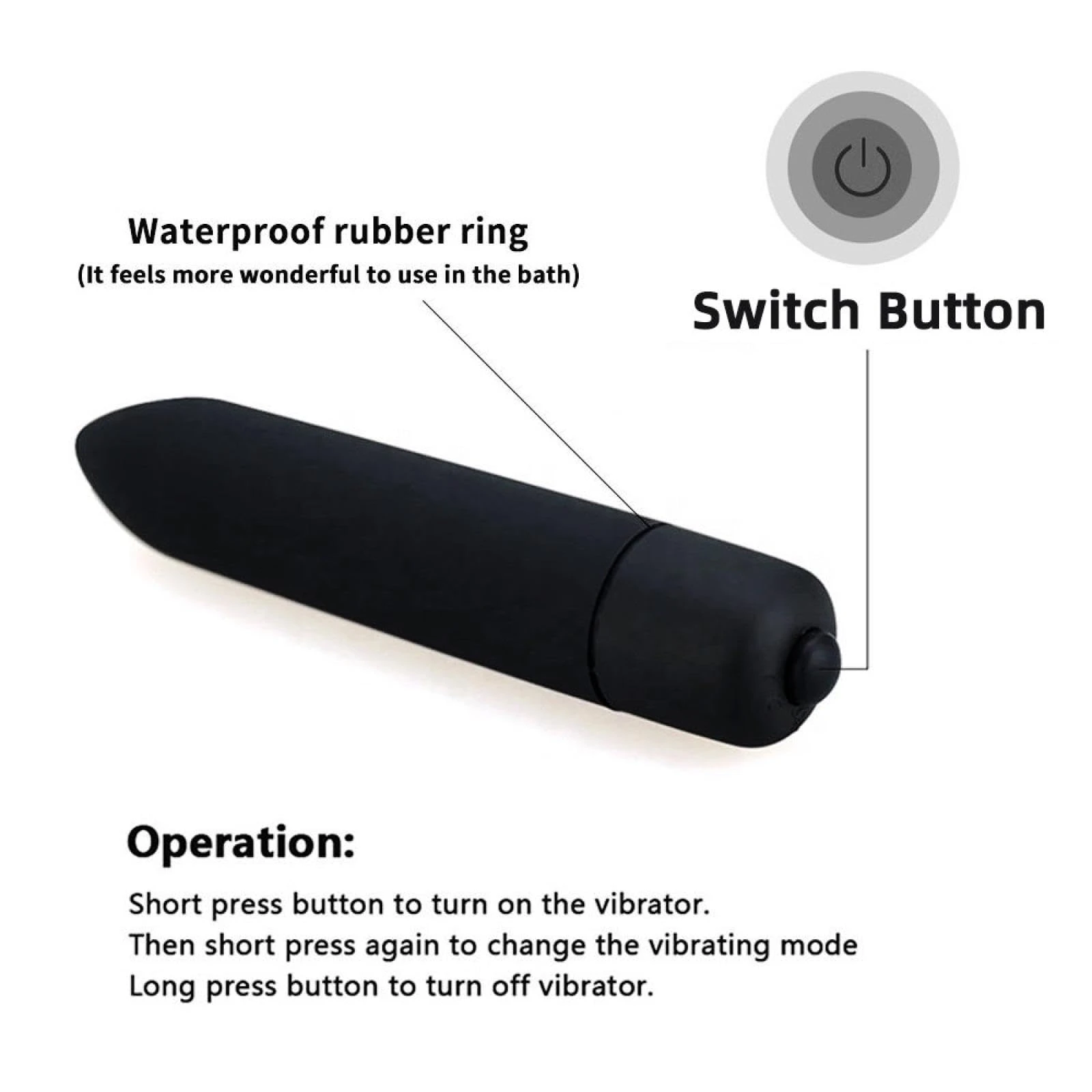 Generic Bullet Vibrator Discreet Clit Massager - image 2