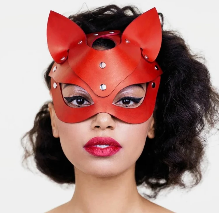 Fashion Sexy Erotic Women Half Face Fox Mask Cosplay - image 6
