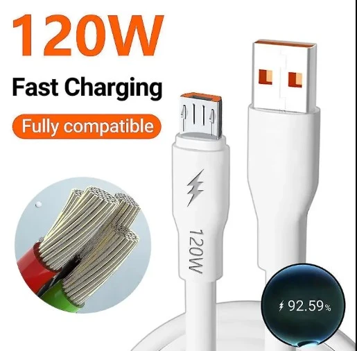 Fast Charge Micro USB Cable Connector Phone Charger 1M
