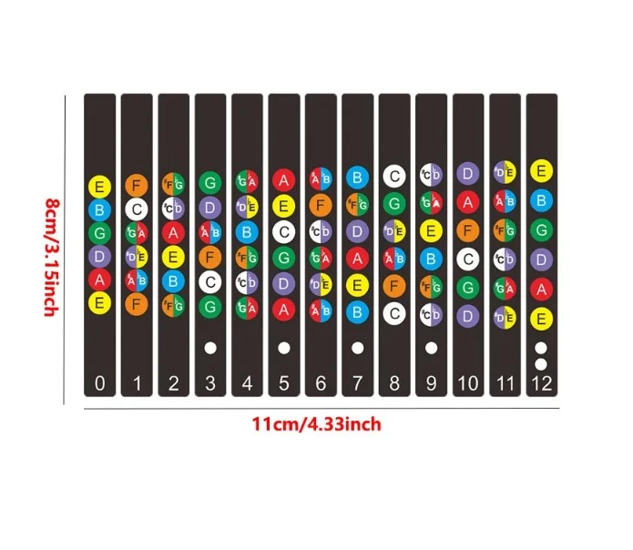 Guitar Sticker Guitar Fretboard Notes Fingerboard - image 7
