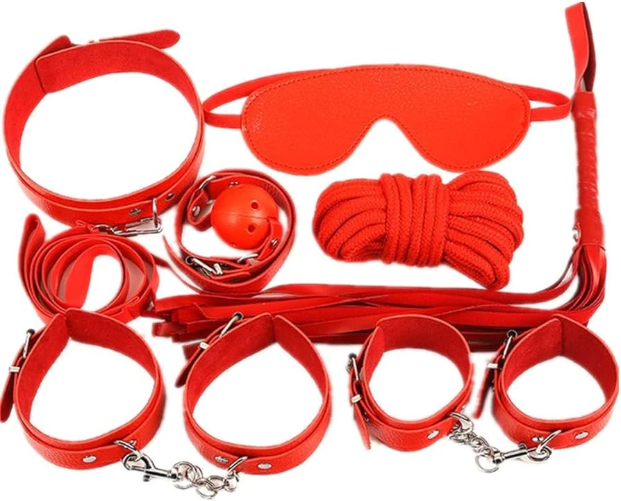 Generic Sex Bondage Set Handcuffs Red BDSM - image 6