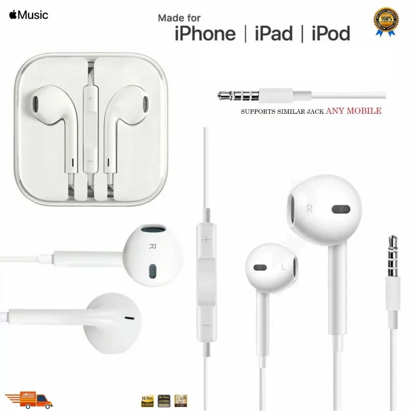 High Quality Handsfree for iPhone Earphone Headset - image 3