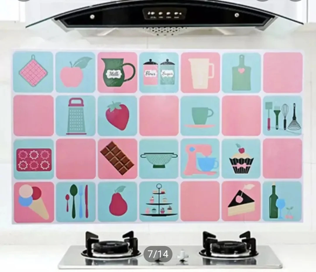 Home Decor Kitchen Room Anti Oil Wall Sticker - image 4