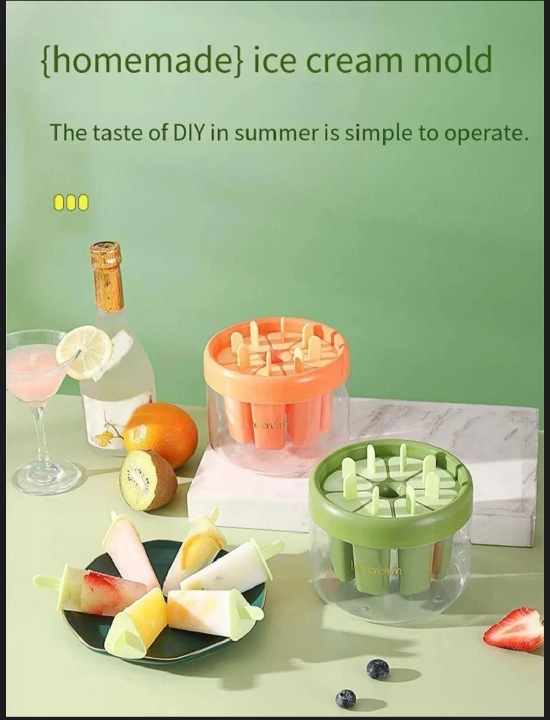 Ice Lolly Moulds, Easy Release Ice Cream Mould - image 3