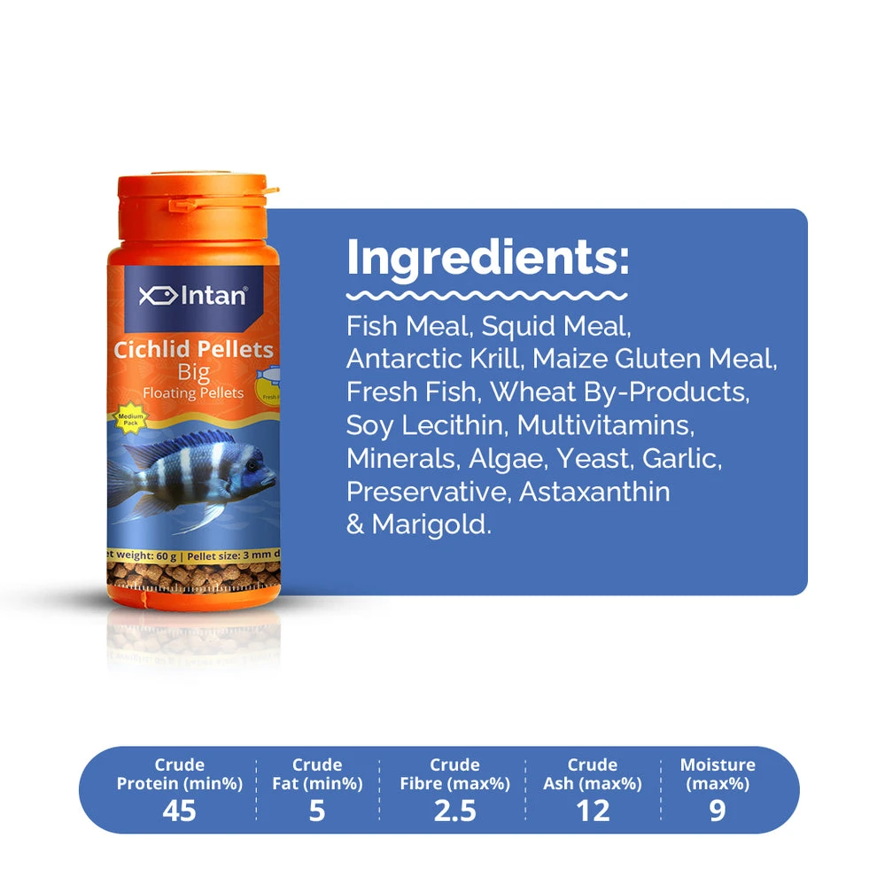 INTAN Cichlid Pellets Big 60g - image 2