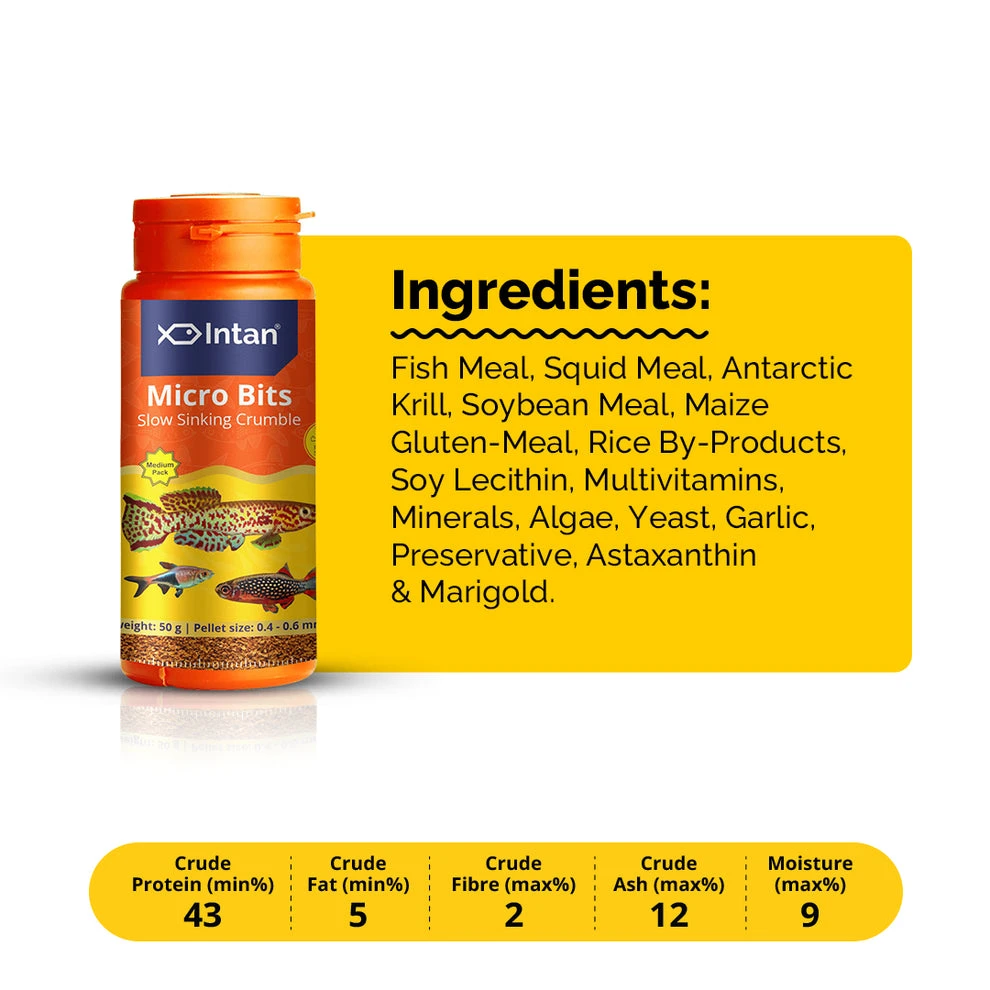 INTAN Micro Bits 50g Fish Food - image 2