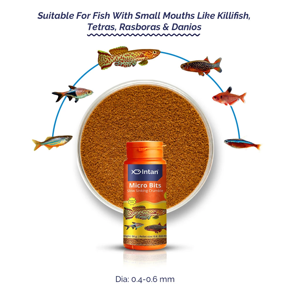 INTAN Micro Bits 50g Fish Food - image 3