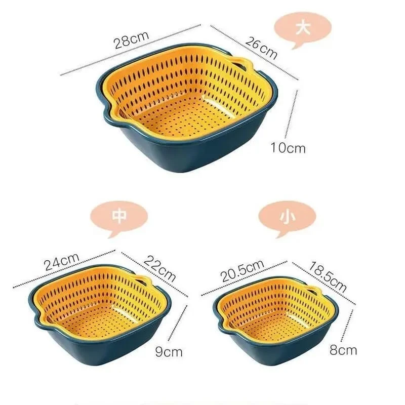 Kitchen Fruit and Vegetable Basket Rice Washing Basket - image 4