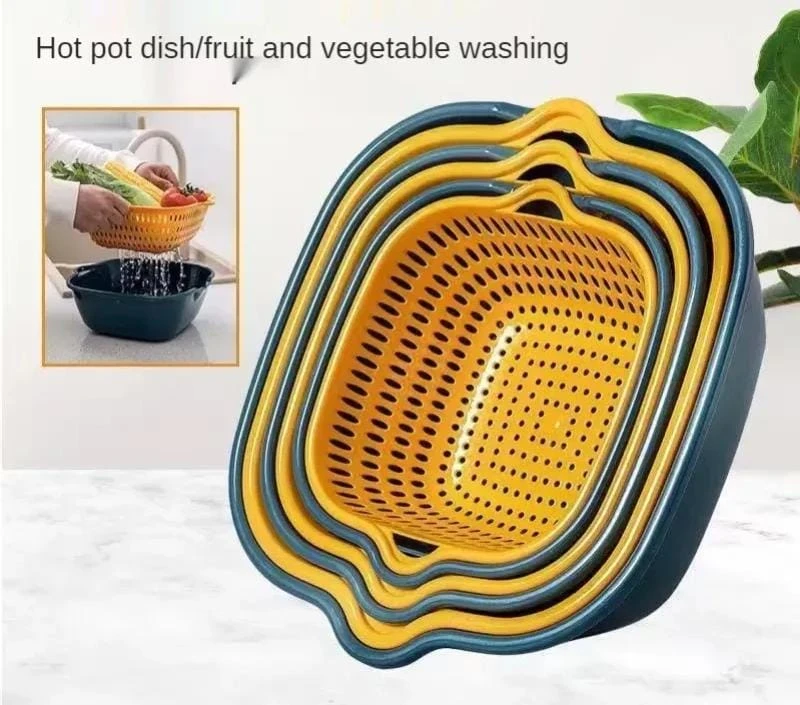 Kitchen Fruit and Vegetable Basket Rice Washing Basket - image 3