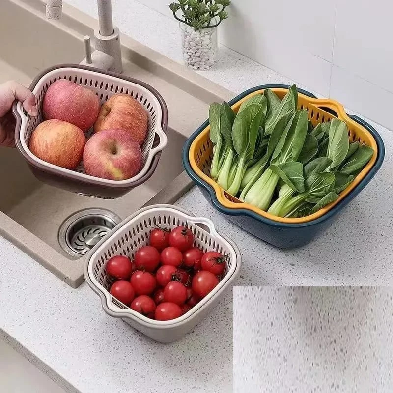Kitchen Fruit and Vegetable Basket Rice Washing Basket - image 2