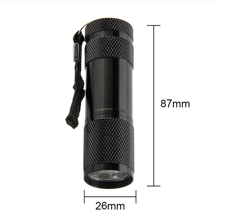 Light Torch Lamp Super Mini 9 LED Flashlight Ultraviolet - image 3