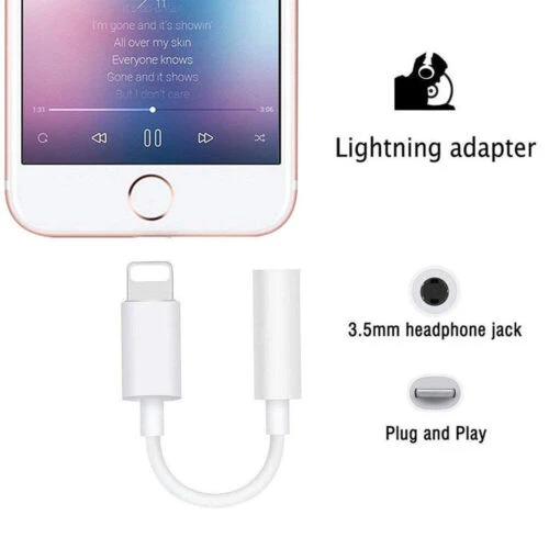 Lightning to 3.5mm Headphone Jack Adapter for iPhone - image 4