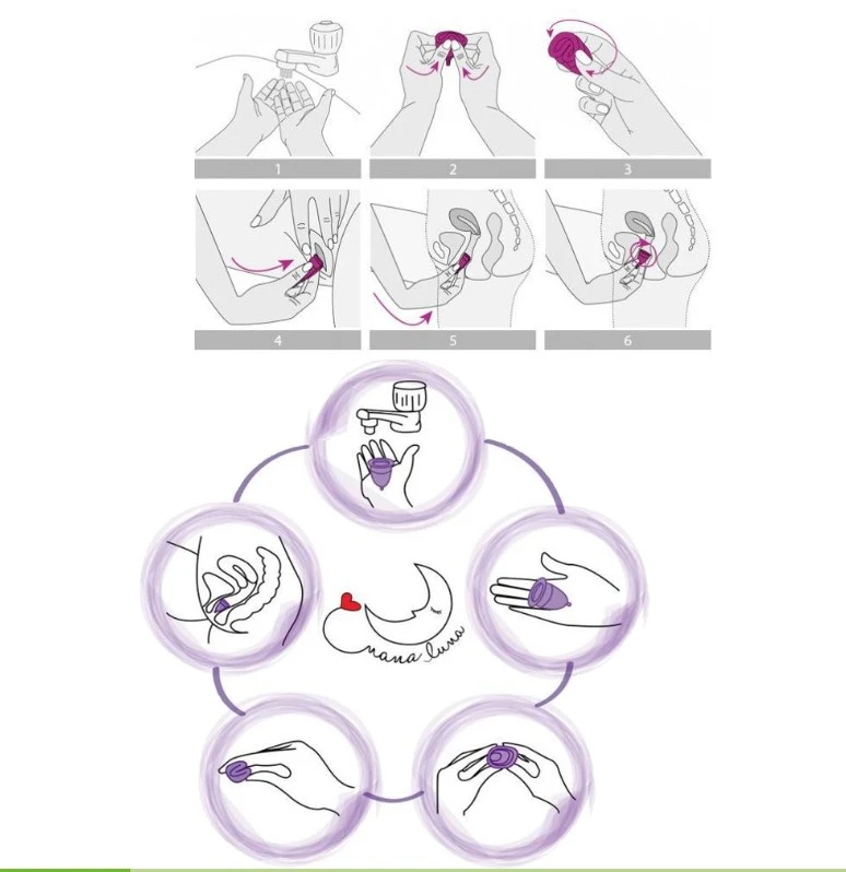 Hygiene Lady Cup Medical Grade Silicone Menstrual Cup - image 5