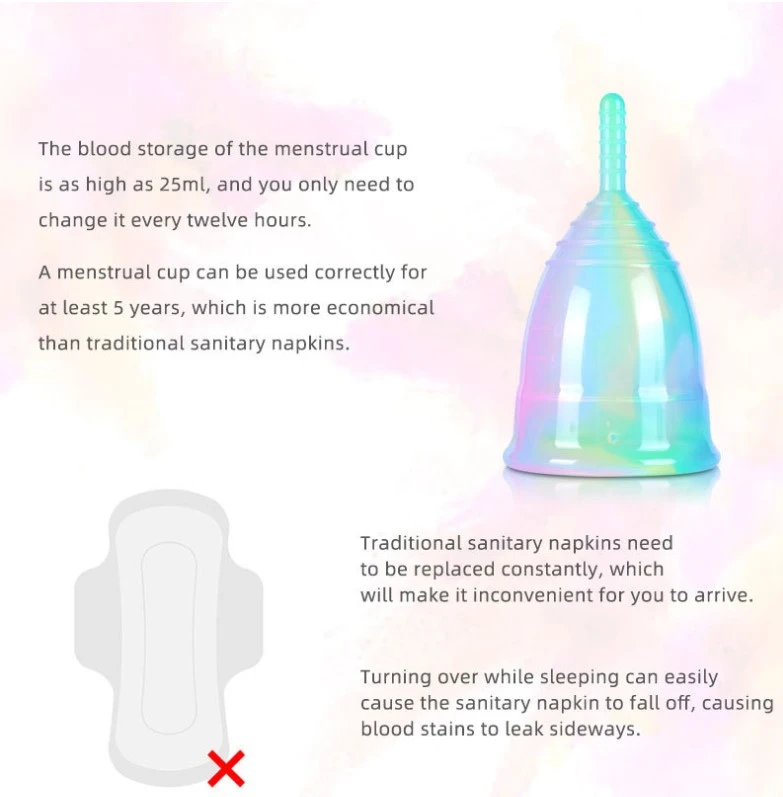 Hygiene Lady Cup Medical Grade Silicone Menstrual Cup - image 6