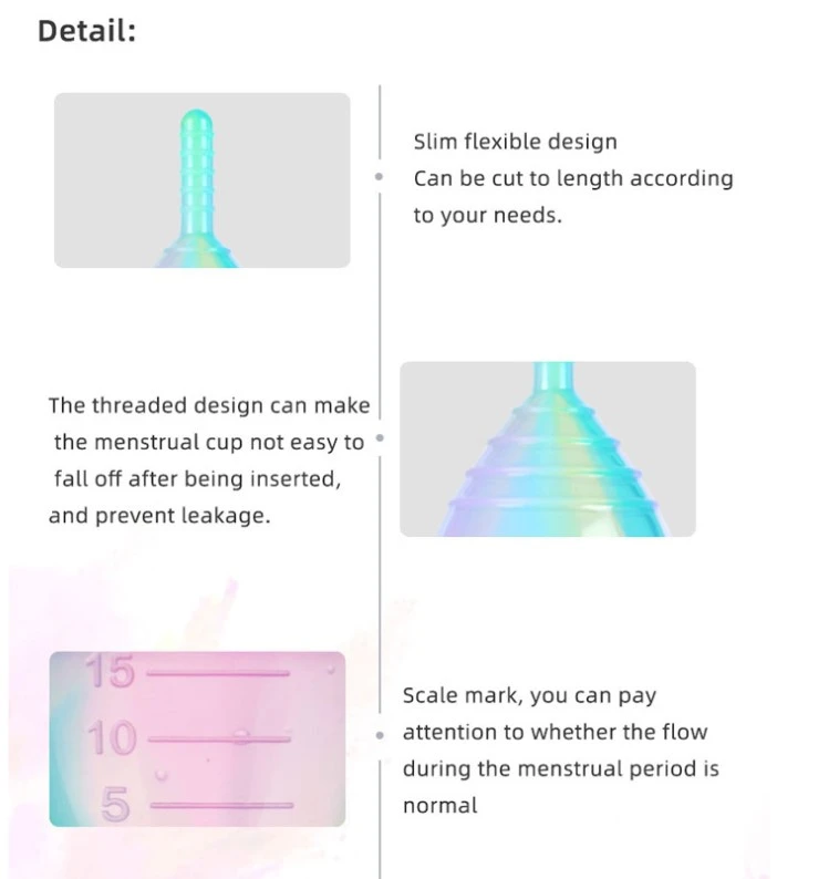 Hygiene Lady Cup Medical Grade Silicone Menstrual Cup - image 7