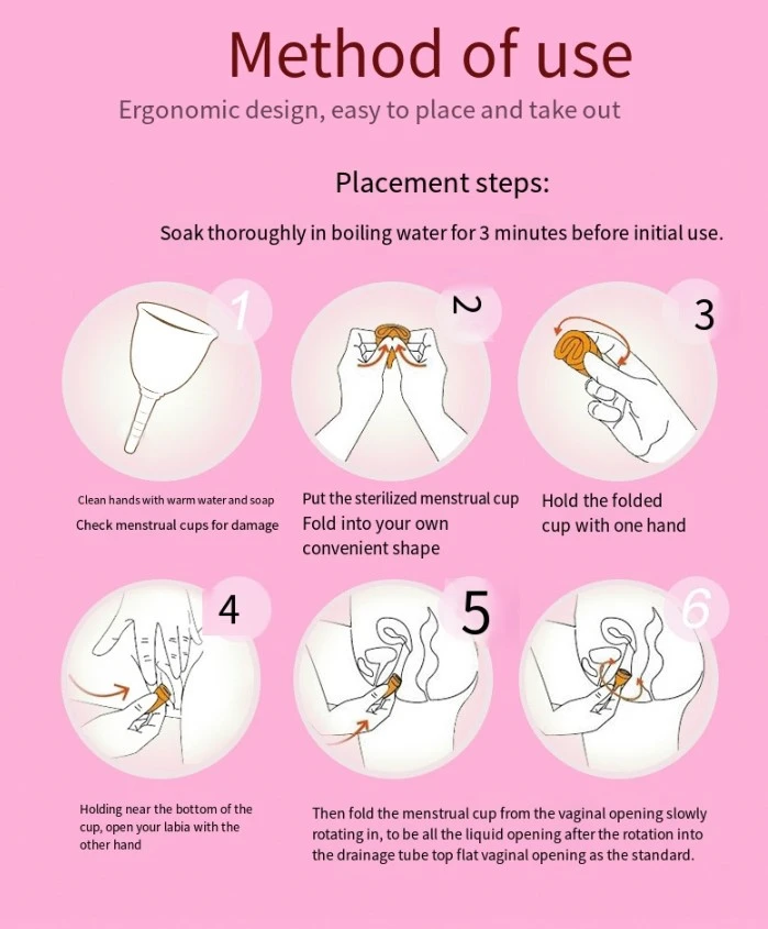 Lady Cup Menstrual Period Cup Pink (Size S) - image 6