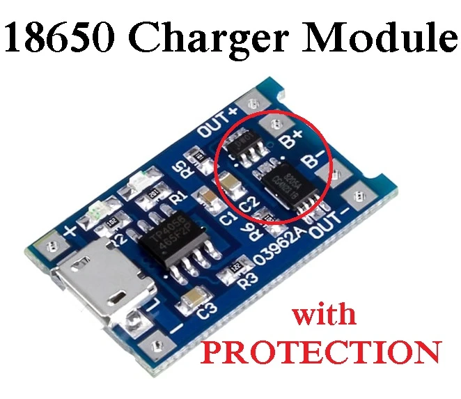 Generic Micro Type USB TP4056 Charger Module 5V 1A