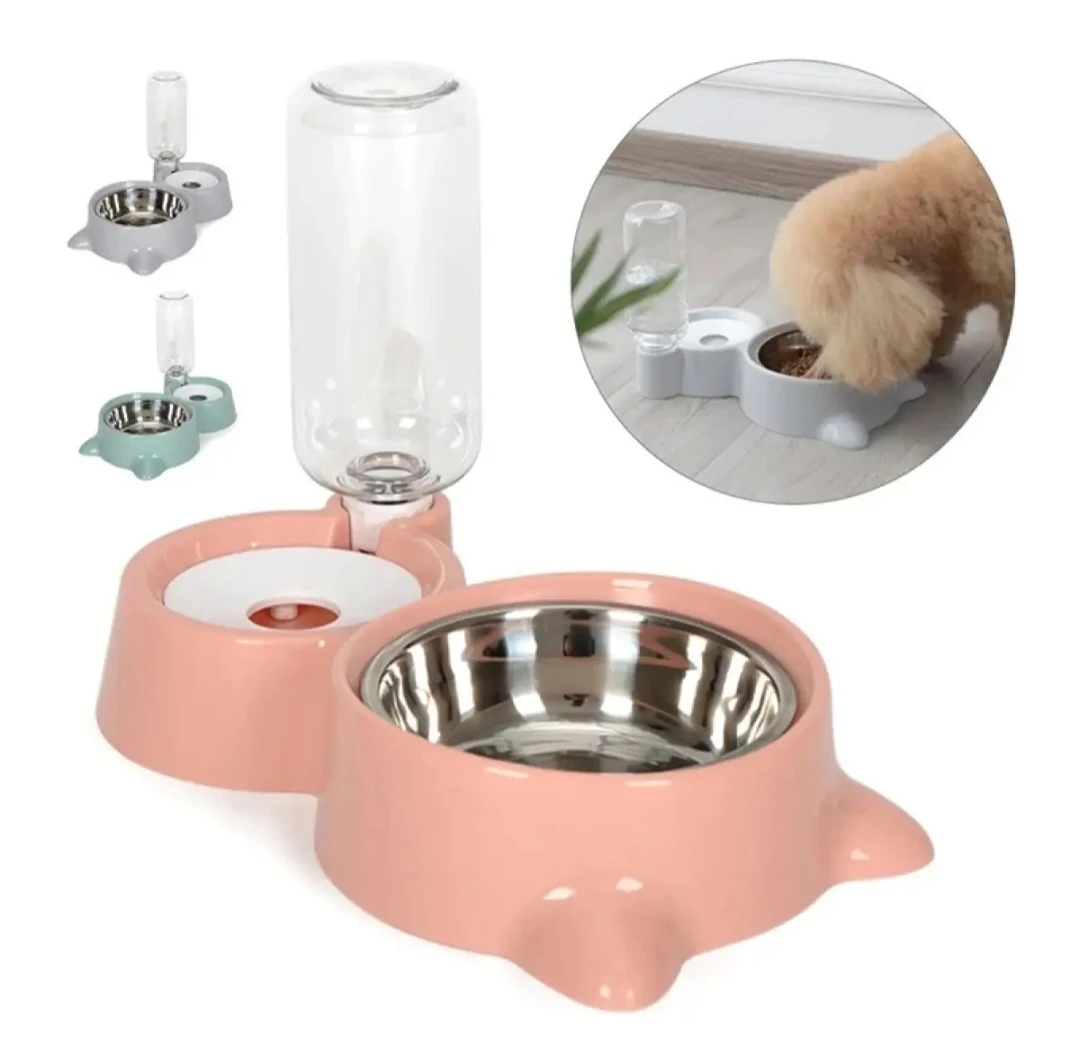 Generic 2-in-1 Cat Bowl Water Dispenser - image 1