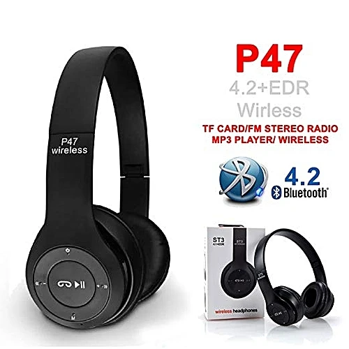 Generic P47 Foldable Bluetooth MP3 Headset - image 2