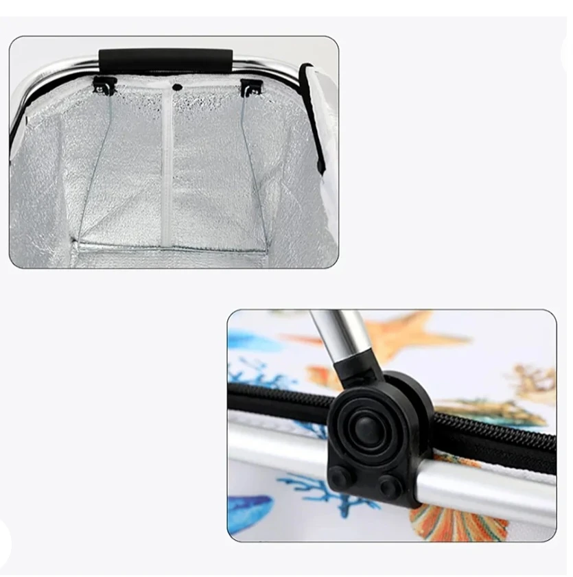 Picnic Bag, Folding Shopping Bag, Picnic Basket - image 4