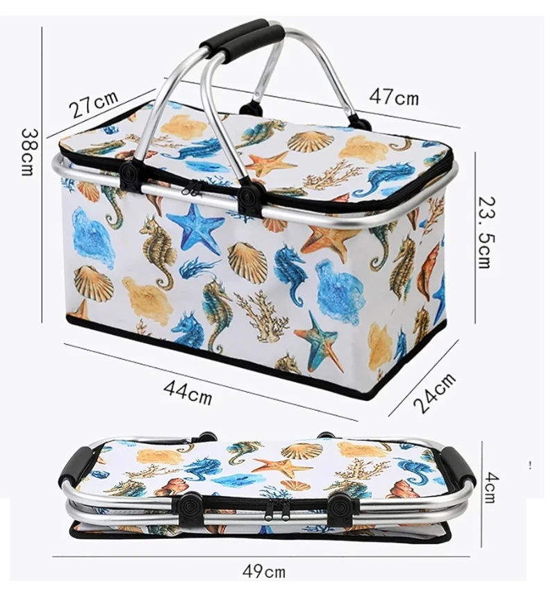Picnic Bag, Folding Shopping Bag, Picnic Basket - image 6
