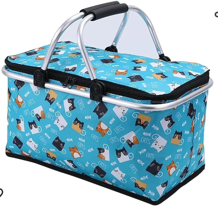 Picnic Bag, Folding Shopping Bag, Picnic Basket - image 1