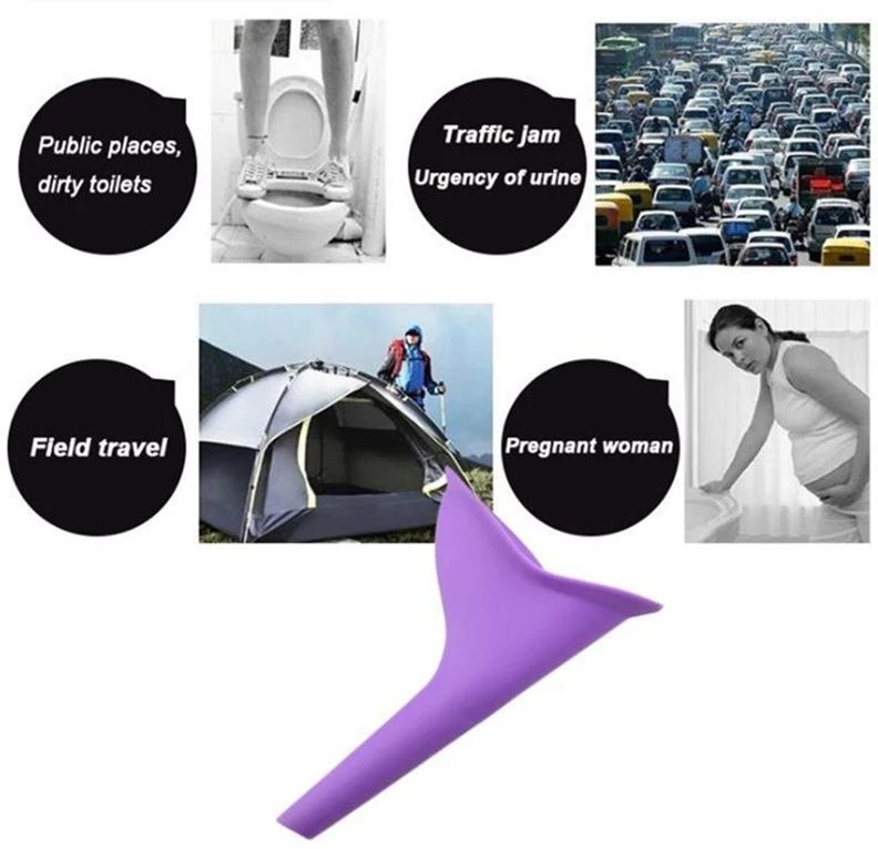 Generic Female Portable Urinal Funnel Silicone Travel - image 5