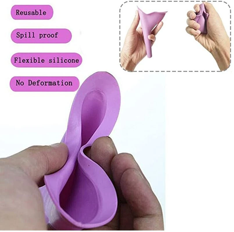 Generic Female Portable Urinal Funnel Silicone Travel - image 6