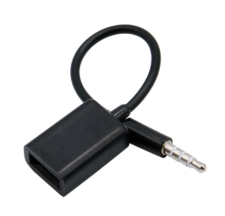 Portable 3.5mm Male AUX Audio Plug Jack To USB - image 2