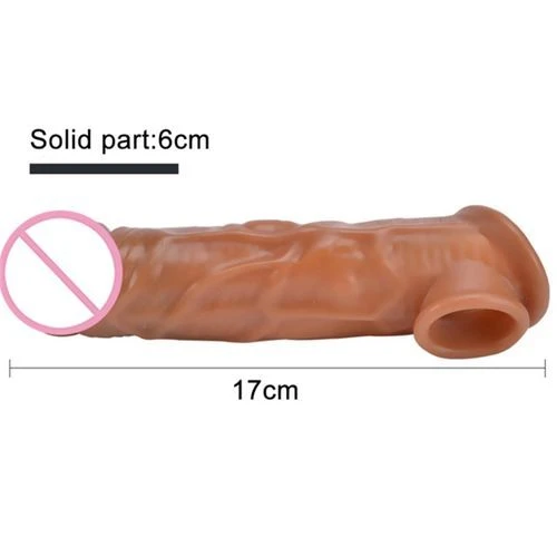 Generic Realistic Penis Extender Sleeve Length & Girth - image 3